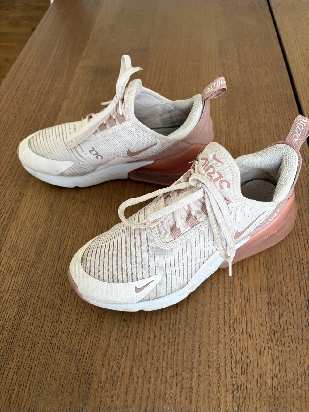 Nike Women's Athletic Sneakers in Pale Pink and White